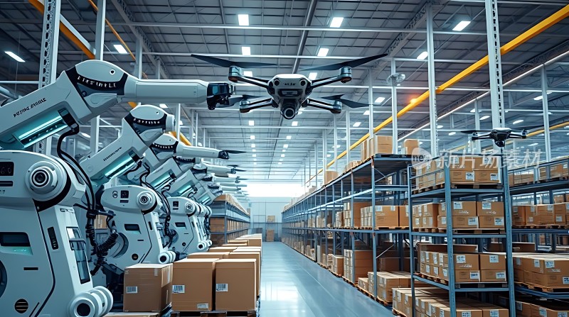 智能仓储机器人协作与无人机物流高效运作