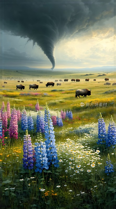 草原上的龙卷风