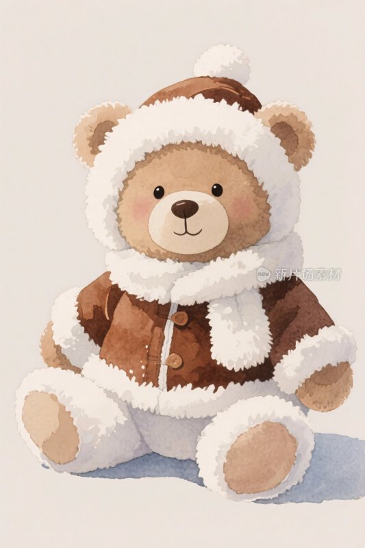 可爱卡通泰迪熊玩偶