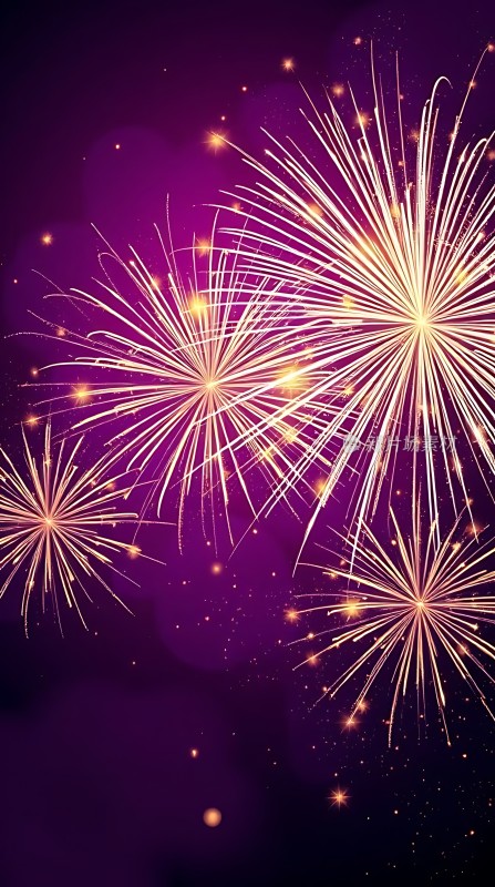 璀璨烟花夜空绽放