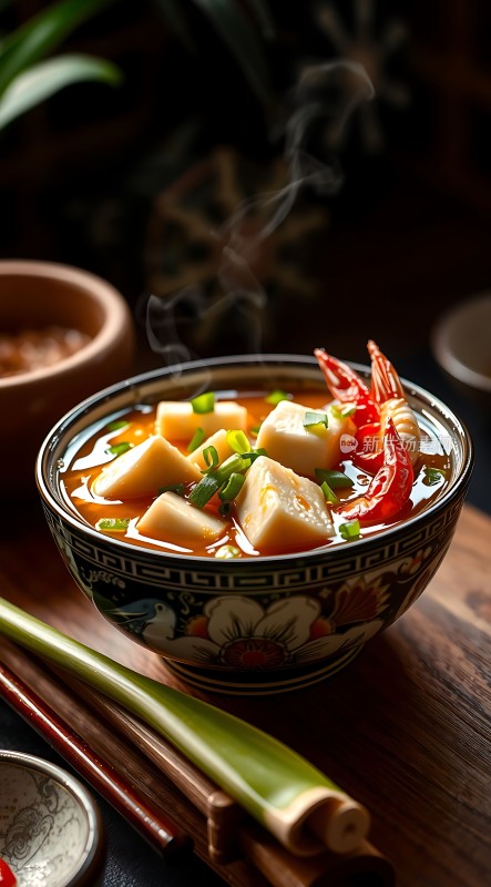 麻辣鲜香豆腐虾汤