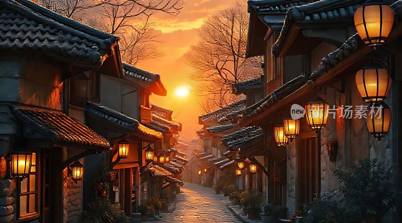 日落古街
