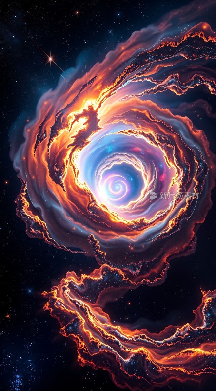 宇宙漩涡星云奇观