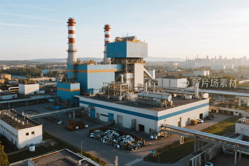 工业设施鸟瞰图