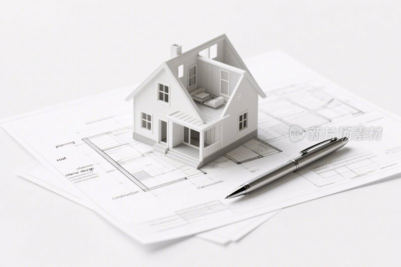 建筑模型与设计图