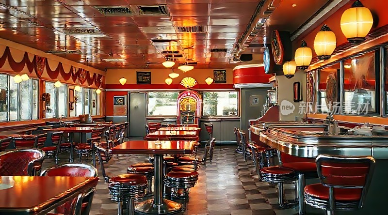 复古餐厅温馨环境