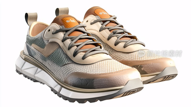 时尚运动跑鞋插画