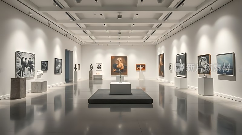 艺术殿堂经典画作与雕塑荟萃