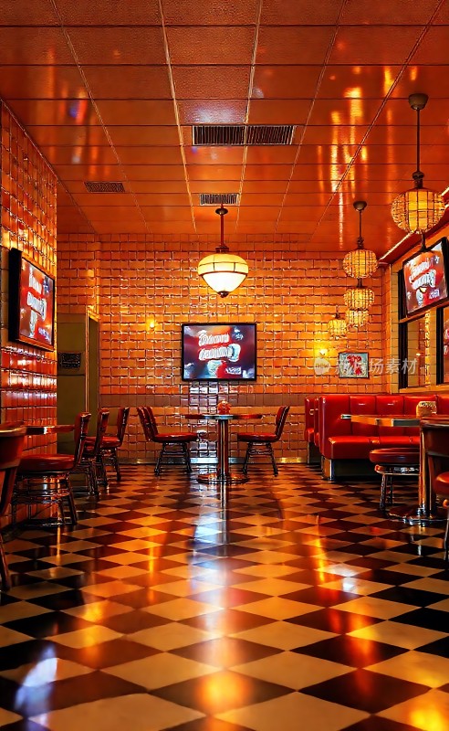 复古餐厅温馨氛围