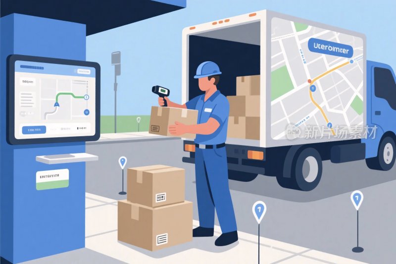 快递配送工作场景