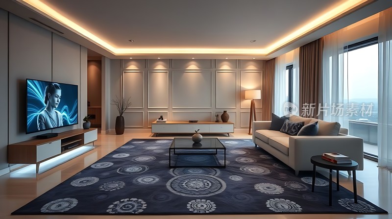 现代客厅设计简约大气温馨舒适