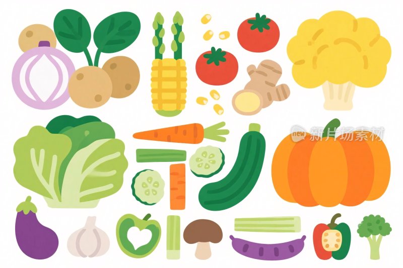 蔬菜水果插画集合