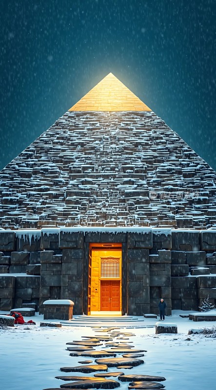 雪夜金字塔秘境探秘