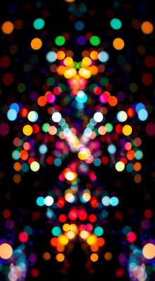 彩色光斑对称图案