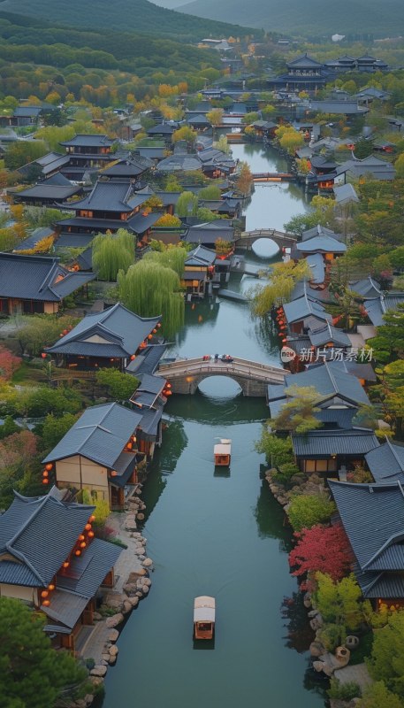 无锡拈花湾航拍