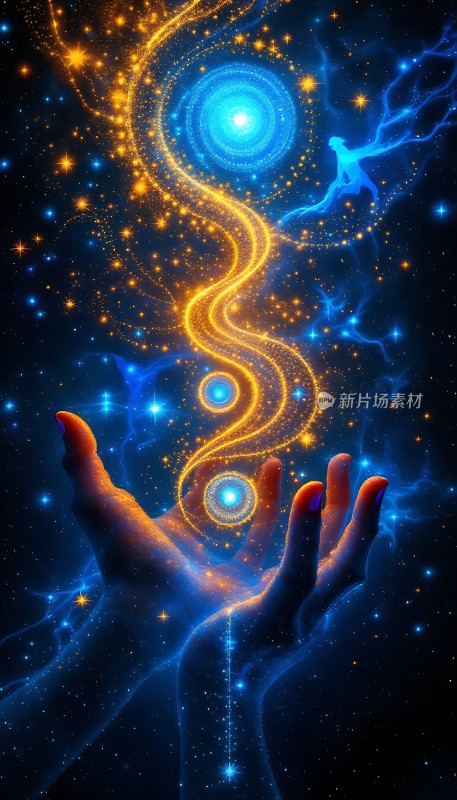 双手托起宇宙星河