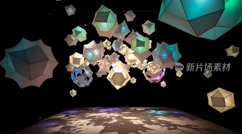 新片场素材光影几何世界
