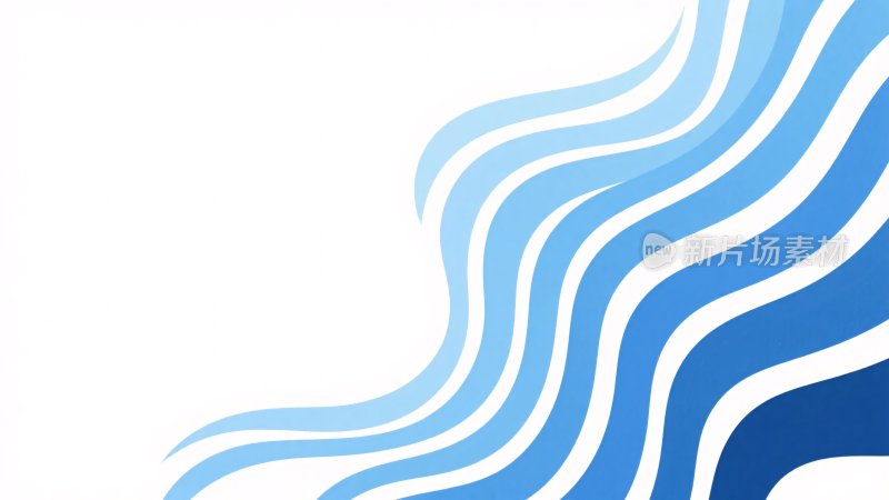 蓝白色波浪线条图案