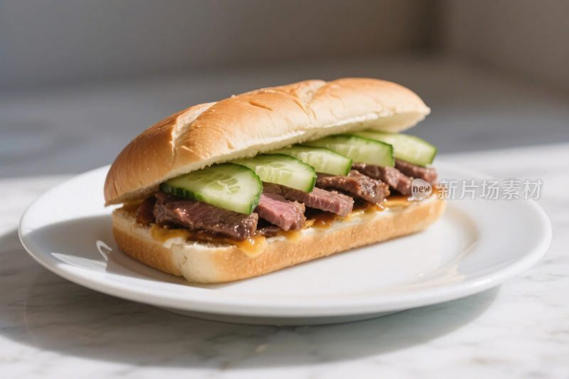 美味三明治美食图