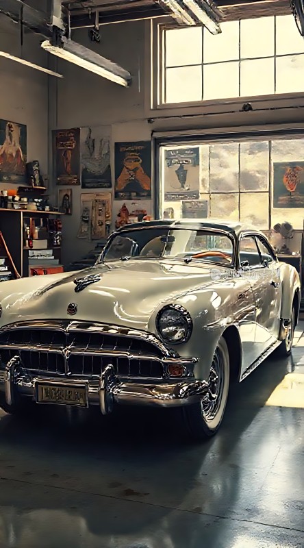 车库里的经典轿车