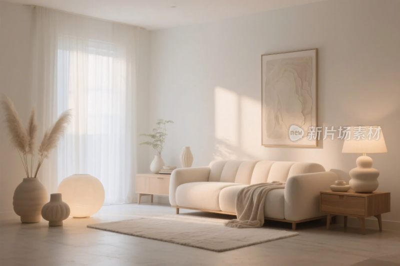 简约温馨客厅布置