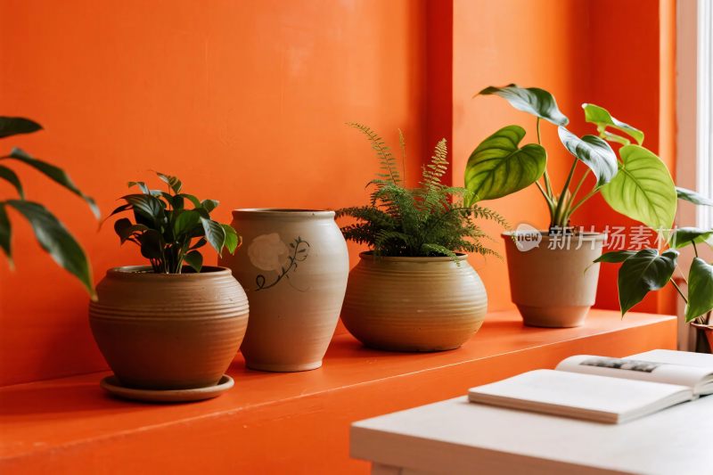 室内植物花盆布置