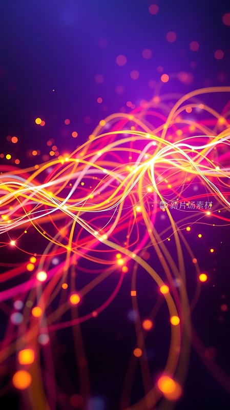 光之舞色彩交织的炫目世界