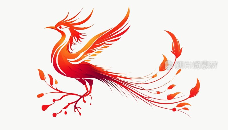 凤凰剪影图标