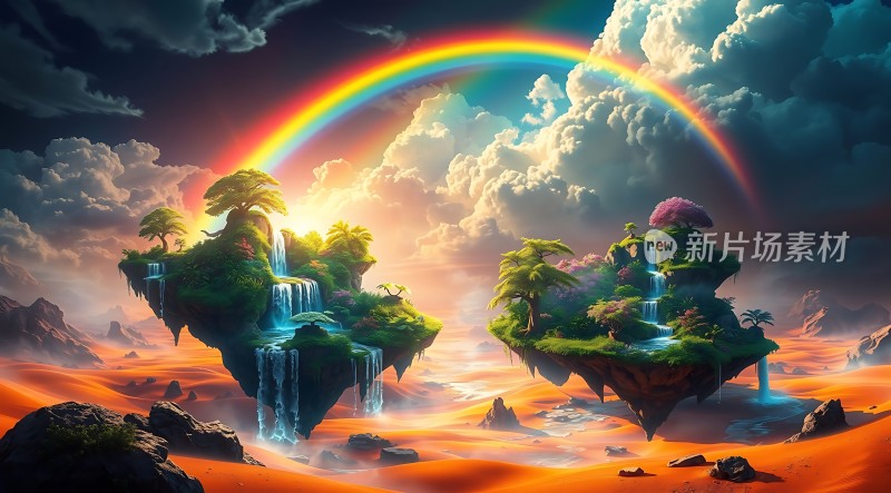 彩虹下的梦幻岛屿