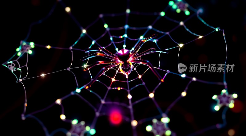 五彩蜘蛛网