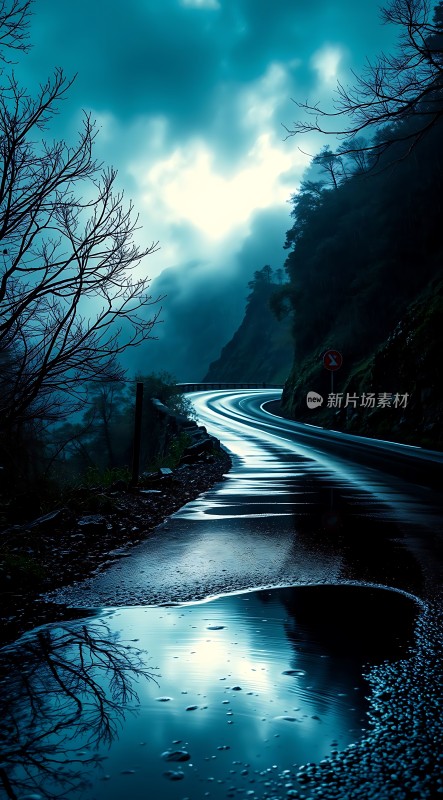 雨后山间小路