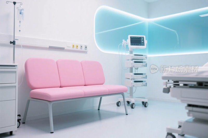 现代医院休息区场景