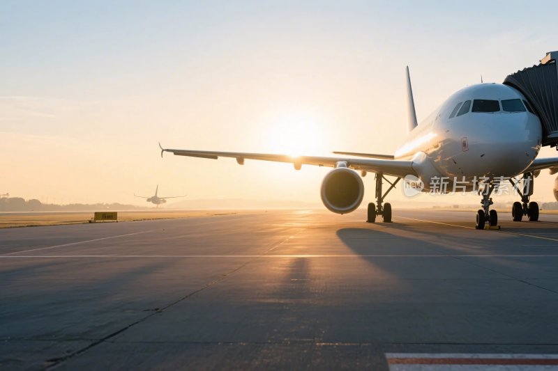 机场停机坪飞机场景