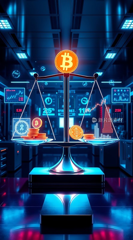 比特币天平数字货币的价值平衡