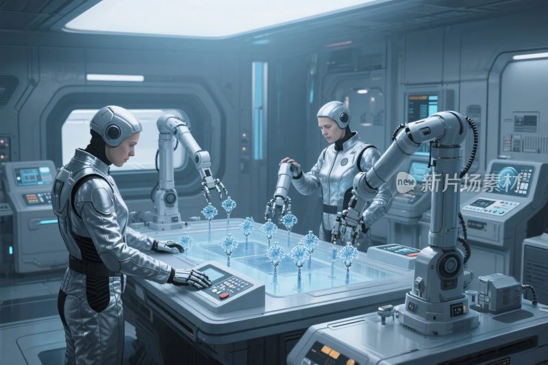 未来实验室机器人互动