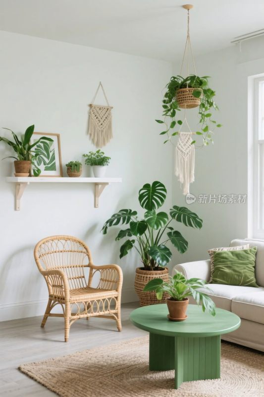 简约绿植室内布置