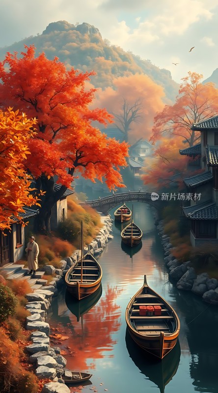 秋日古村水乡情