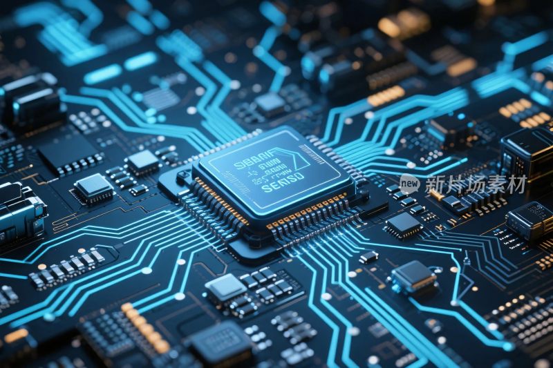 科技电路板特写