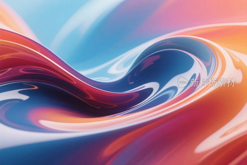 渐变流体抽象艺术