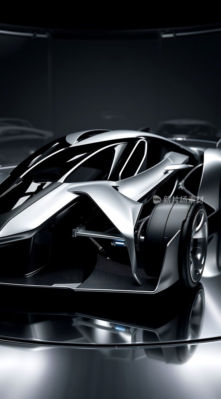 未来科技座驾黑色流线型跑车
