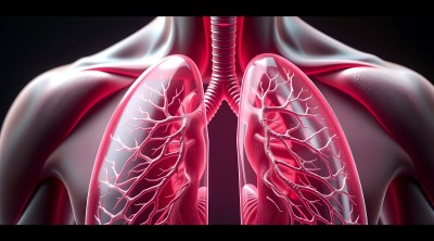 肺部呼吸系统解剖图