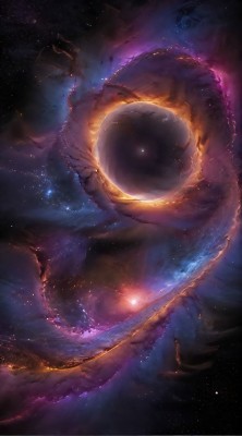 宇宙奇观神秘黑洞与星际尘埃