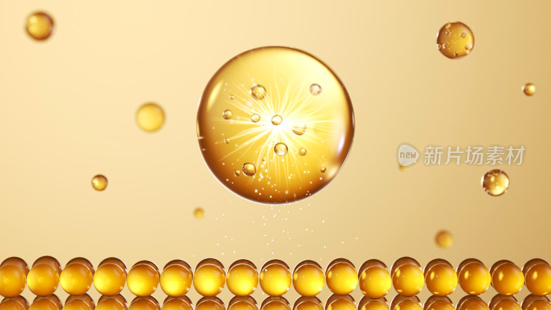 金色水珠细胞保湿精华因子吸收