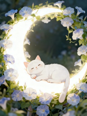 月下白猫梦游 月下白猫梦游