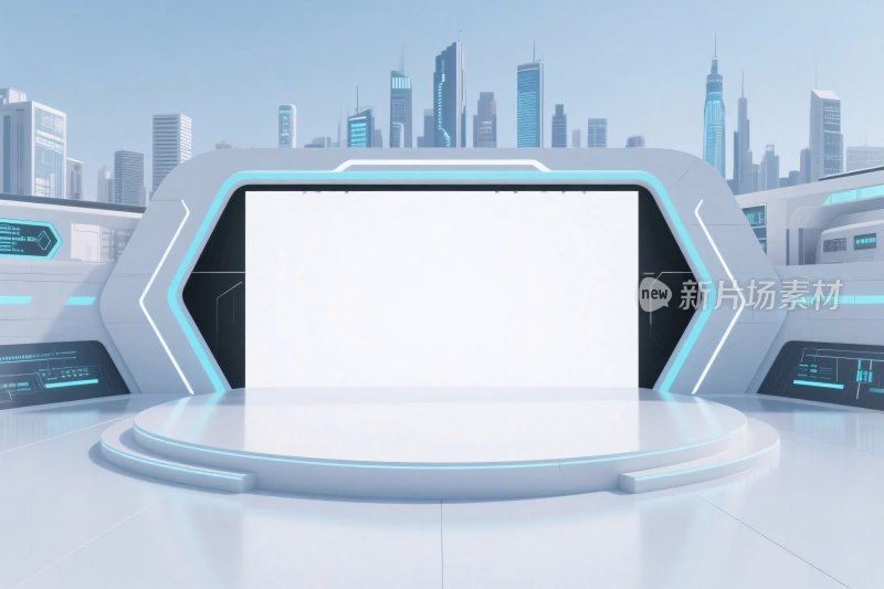 未来科技舞台场景