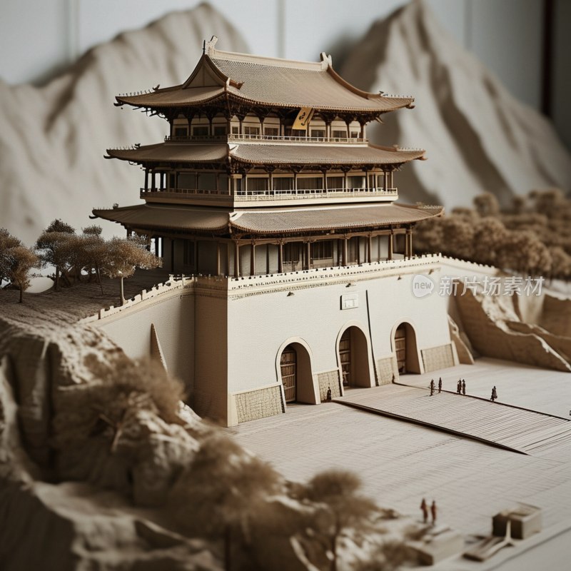 大明宫丹凤门模型