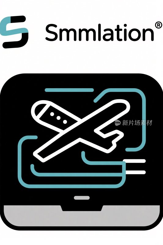 航空品牌插画图标