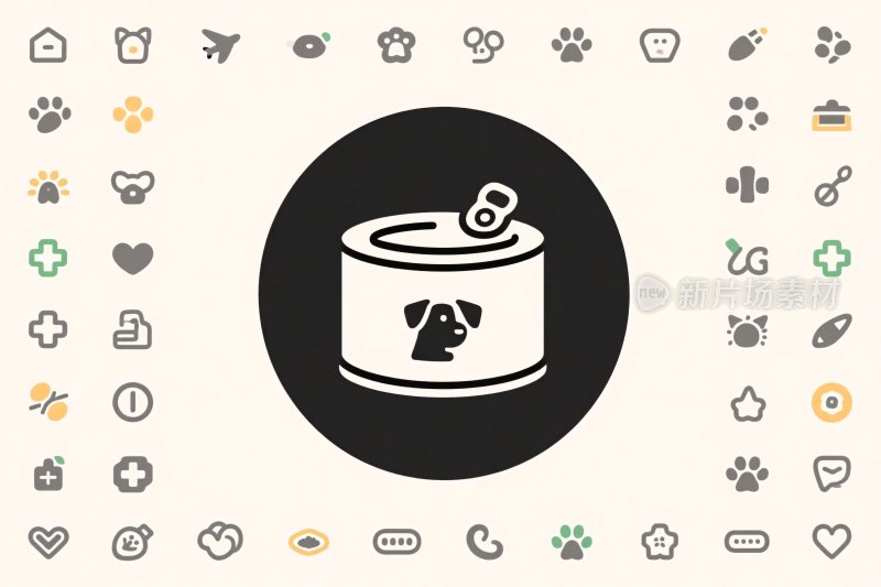 宠物食品罐头图标