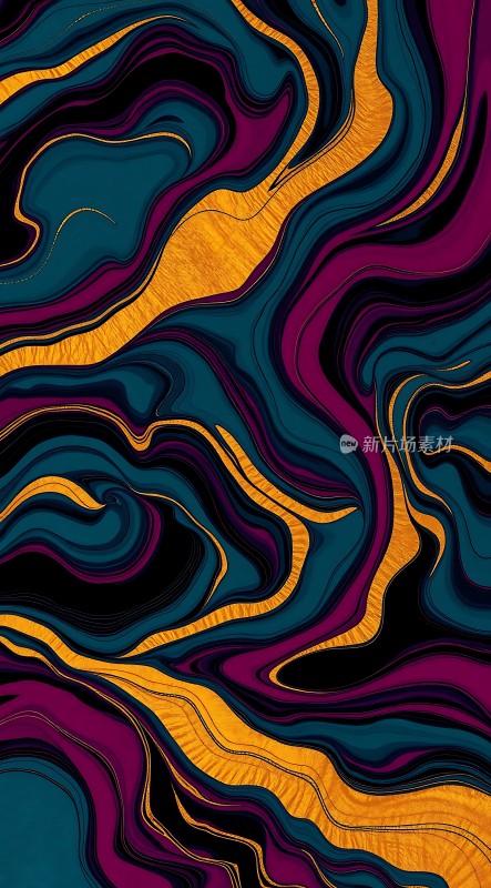 色彩交织的艺术画卷