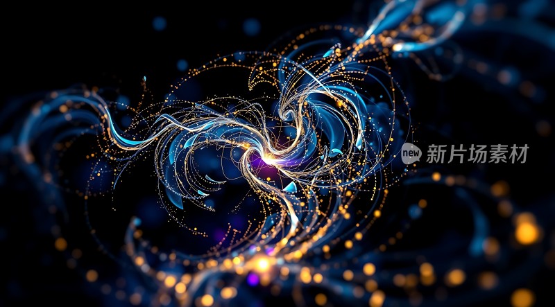 新片场素材炫彩光晕交织 <|user|>